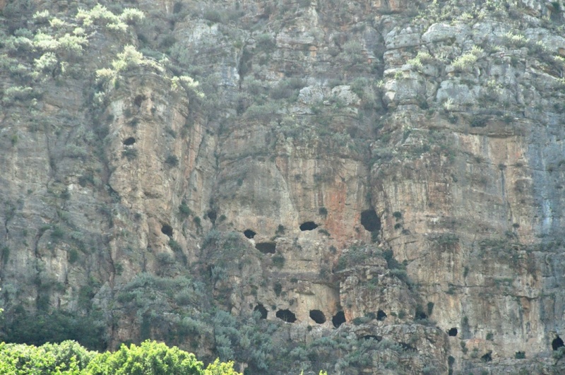 קובץ:המערות במצוק נחל כזיב.JPG