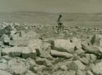 קיר המבנה במרכז המצודה מבט-מדרום 1991 ספר ז.משל.jpg
