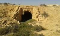 Bir Asluj to Ashalim section - Train from Sorek to Kusseima - bridge near Tlalim 1.jpg